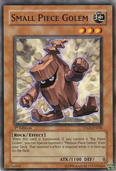 Small Piece Golem TDGS-EN006 Yu-Gi-Oh card from The Duelist Genesis