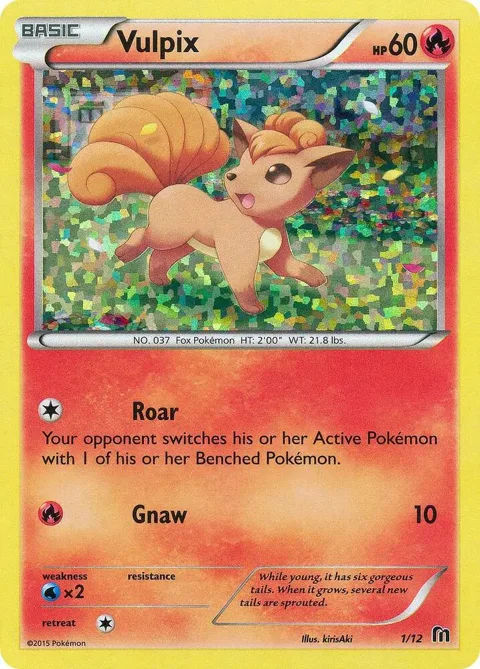 Vulpix - 1/12 #001/012 Holofoil Pokémon card from McDonald's Promos 2016