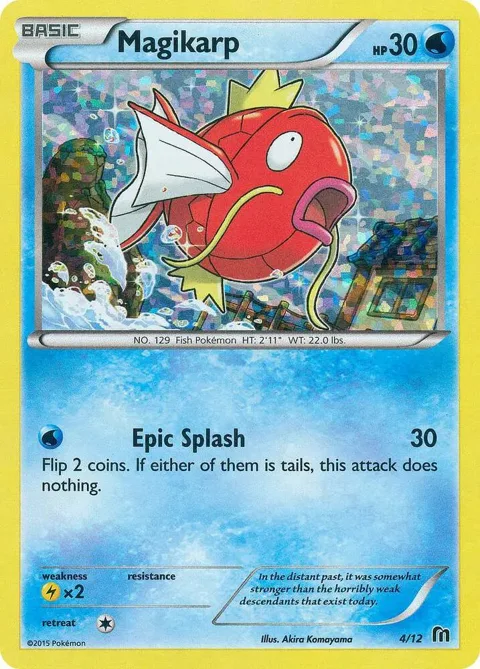 Magikarp - 4/12 #004/012 Holofoil Pokémon card from McDonald's Promos 2016