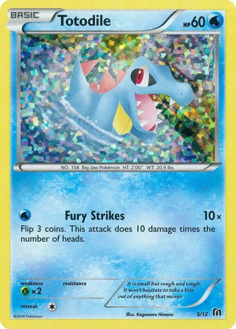 Totodile - 5/12 #005/012 Holofoil Pokémon card from McDonald's Promos 2016
