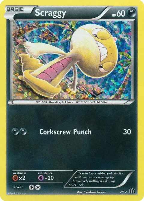 Scraggy - 7/12 #007/012 Holofoil Pokémon card from McDonald's Promos 2016