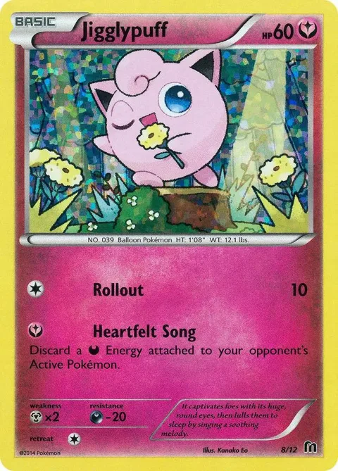 Jigglypuff - 8/12 #008/012 Holofoil Pokémon card from McDonald's Promos 2016