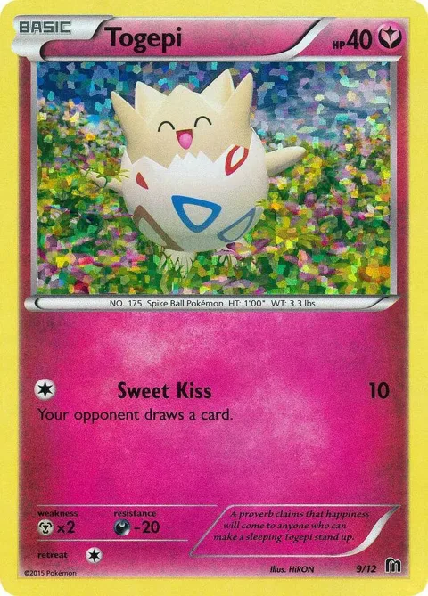 Togepi - 9/12 #009/012 Holofoil Pokémon card from McDonald's Promos 2016