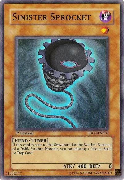 Sinister Sprocket TDGS-EN009 1st Edition Yu-Gi-Oh card from The Duelist Genesis