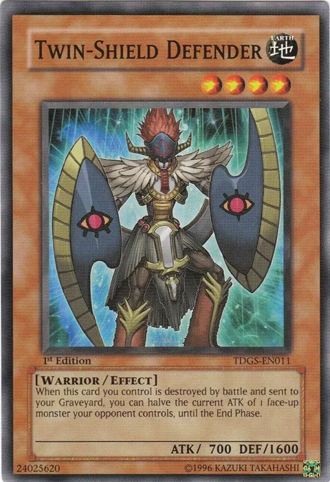 Twin-Shield Defender TDGS-EN011 1st Edition Yu-Gi-Oh card from The Duelist Genesis