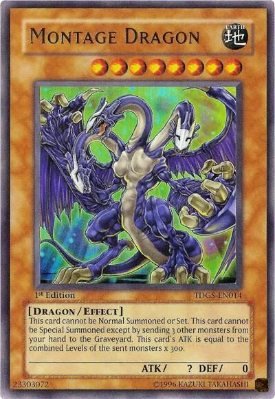 Montage Dragon TDGS-EN014 Unlimited Yu-Gi-Oh card from The Duelist Genesis