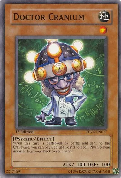 Doctor Cranium TDGS-EN017 1st Edition Yu-Gi-Oh card from The Duelist Genesis