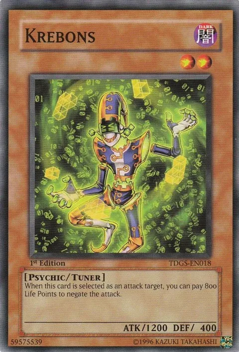 Krebons TDGS-EN018 1st Edition Yu-Gi-Oh card from The Duelist Genesis