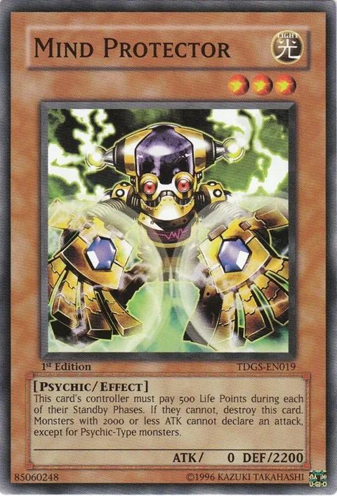 Mind Protector TDGS-EN019 1st Edition Yu-Gi-Oh card from The Duelist Genesis