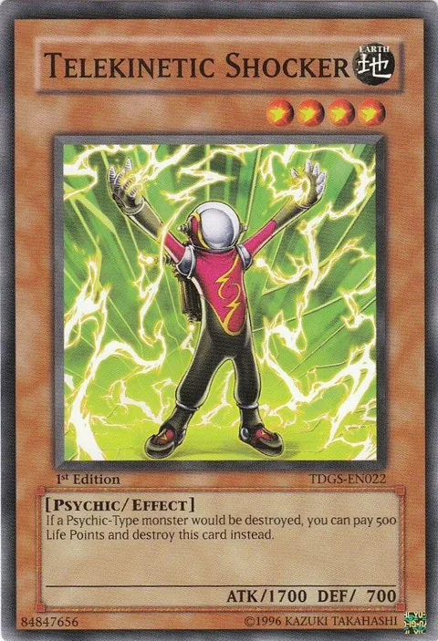 Telekinetic Shocker TDGS-EN022 1st Edition Yu-Gi-Oh card from The Duelist Genesis