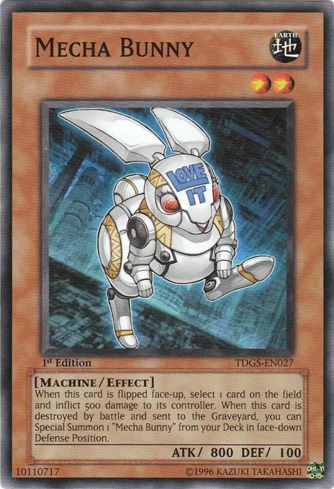 Mecha Bunny TDGS-EN027 Unlimited Yu-Gi-Oh card from The Duelist Genesis