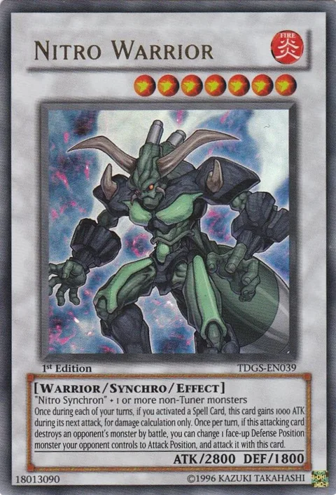 Nitro Warrior TDGS-EN039 Unlimited Yu-Gi-Oh card from The Duelist Genesis