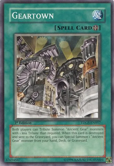 Geartown TDGS-EN057 1st Edition Yu-Gi-Oh card from The Duelist Genesis