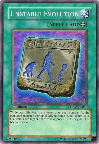 Unstable Evolution TDGS-EN060 Unlimited Yu-Gi-Oh card from The Duelist Genesis