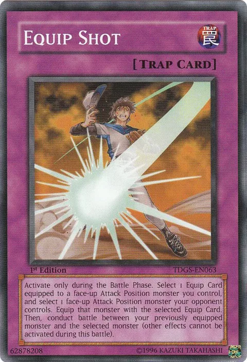 Equip Shot TDGS-EN063 1st Edition Yu-Gi-Oh card from The Duelist Genesis
