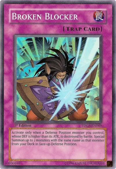 Broken Blocker TDGS-EN069 1st Edition Yu-Gi-Oh card from The Duelist Genesis