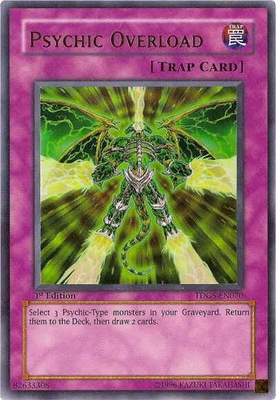 Psychic Overload TDGS-EN070 Yu-Gi-Oh card from The Duelist Genesis