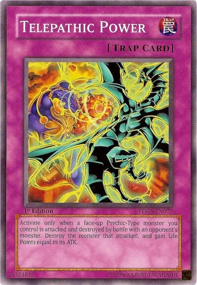 Telepathic Power TDGS-EN072 Yu-Gi-Oh card from The Duelist Genesis