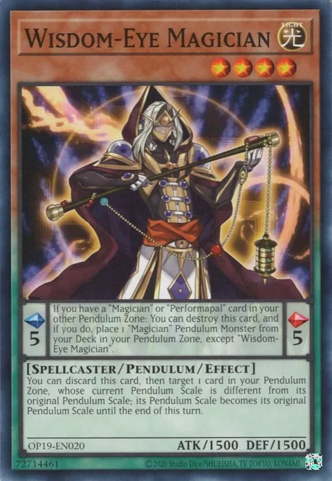 Wisdom-Eye Magician OP19-EN020 Yu-Gi-Oh card from OTS Tournament Pack 19