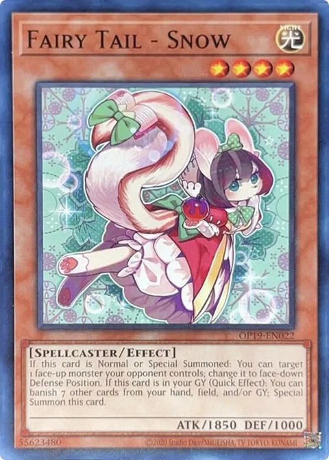 Fairy Tail - Snow OP19-EN022 Yu-Gi-Oh card from OTS Tournament Pack 19