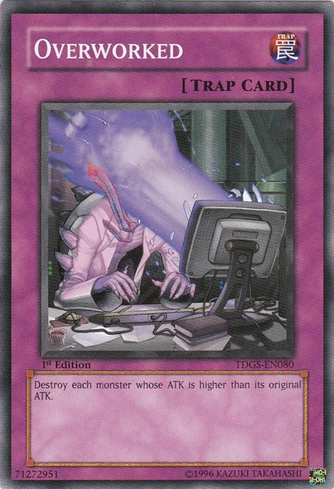 Overworked TDGS-EN080 Yu-Gi-Oh card from The Duelist Genesis