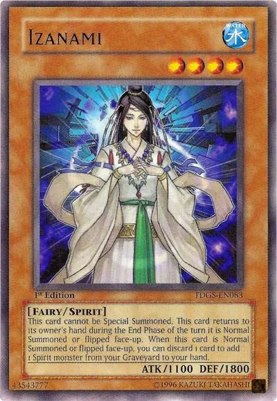 Izanami TDGS-EN083 1st Edition Yu-Gi-Oh card from The Duelist Genesis
