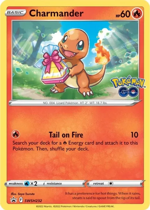 Charmander #SWSH232 Holofoil Pokémon card from Sword & Shield Promo Cards