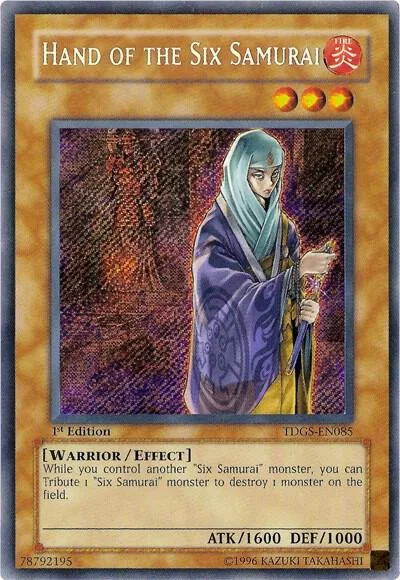 Hand of the Six Samurai TDGS-EN085 Unlimited Yu-Gi-Oh card from The Duelist Genesis