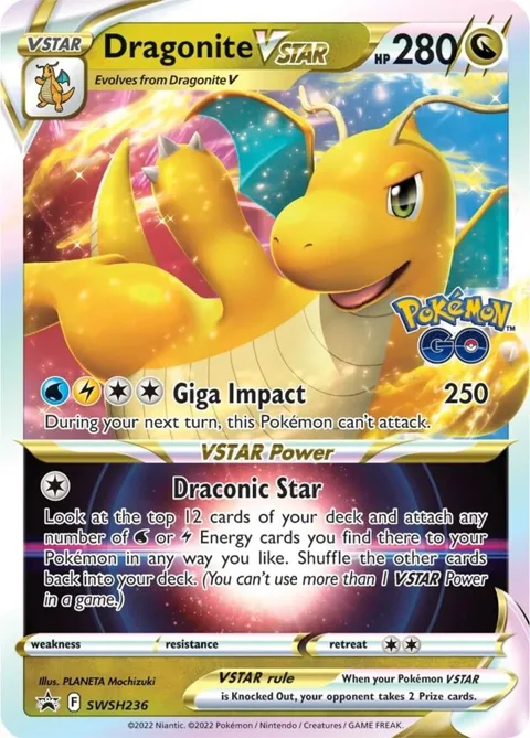 Dragonite VSTAR #SWSH236 Holofoil Pokémon card from Sword & Shield Promo Cards