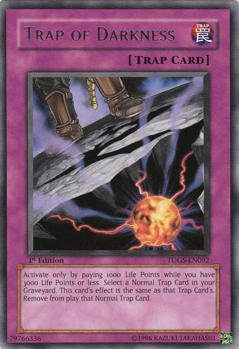 Trap of Darkness TDGS-EN092 Yu-Gi-Oh card from The Duelist Genesis
