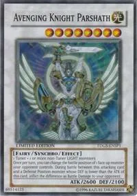 Avenging Knight Parshath TDGS-ENSP1 Yu-Gi-Oh card from The Duelist Genesis