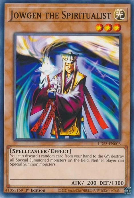 Jowgen the Spiritualist LDS3-EN003 Yu-Gi-Oh card from Legendary Duelists: Season 3