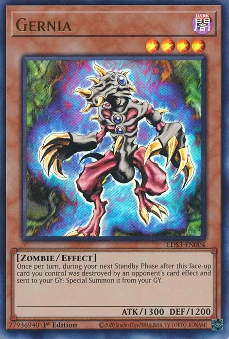 Gernia LDS3-EN004 Yu-Gi-Oh card from Legendary Duelists: Season 3