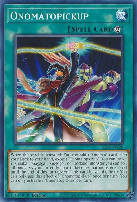 Onomatopickup LDS3-EN128 Yu-Gi-Oh card from Legendary Duelists: Season 3
