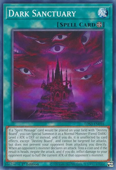 Dark Sanctuary LDS3-EN016 Yu-Gi-Oh card from Legendary Duelists: Season 3