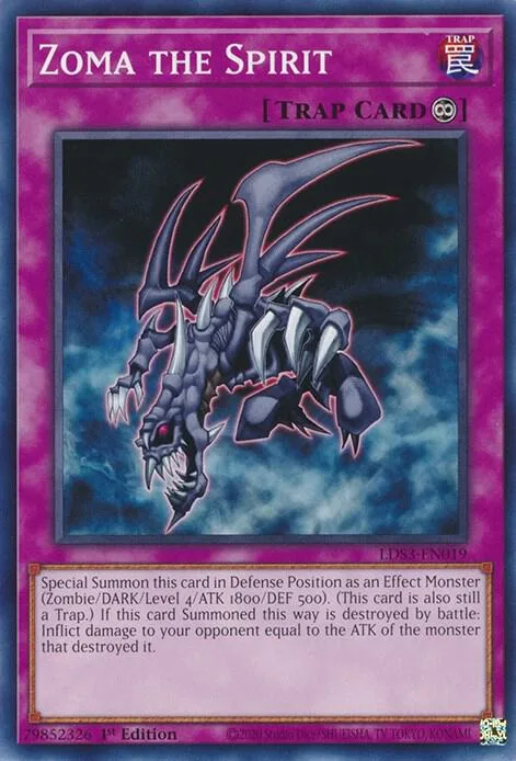 Zoma the Spirit LDS3-EN019 Yu-Gi-Oh card from Legendary Duelists: Season 3