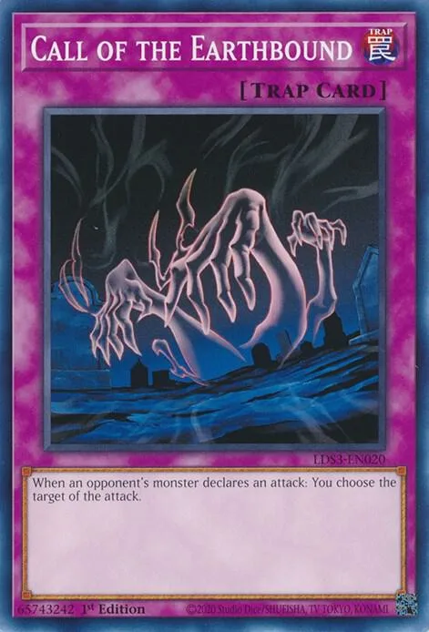 Call of the Earthbound LDS3-EN020 Yu-Gi-Oh card from Legendary Duelists: Season 3