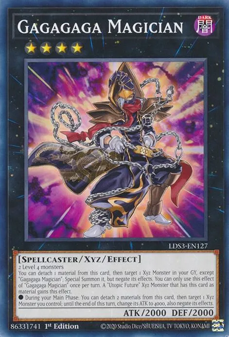 Gagagaga Magician LDS3-EN127 Yu-Gi-Oh card from Legendary Duelists: Season 3