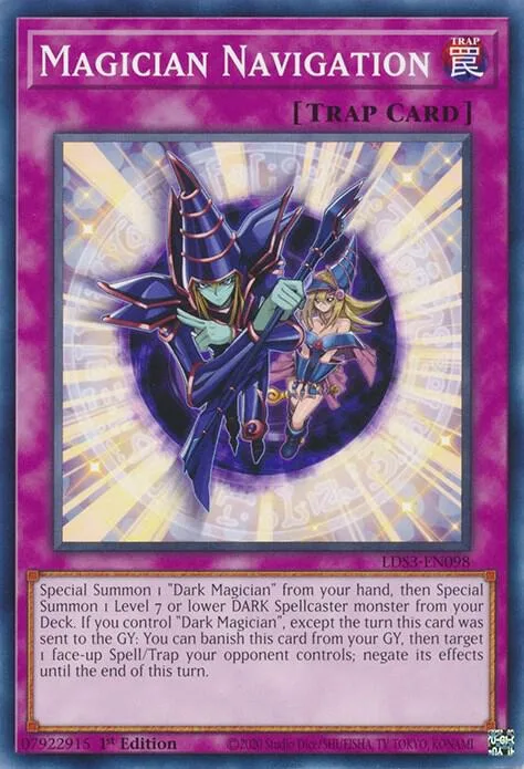 Magician Navigation LDS3-EN098 Yu-Gi-Oh card from Legendary Duelists: Season 3