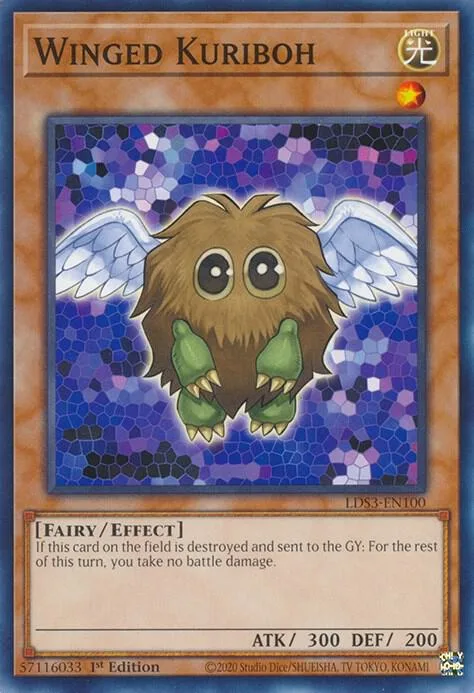 Winged Kuriboh LDS3-EN100 Yu-Gi-Oh card from Legendary Duelists: Season 3