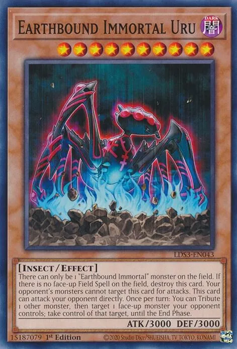 Earthbound Immortal Uru LDS3-EN043 Yu-Gi-Oh card from Legendary Duelists: Season 3