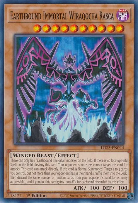 Earthbound Immortal Wiraqocha Rasca LDS3-EN044 Yu-Gi-Oh card from Legendary Duelists: Season 3
