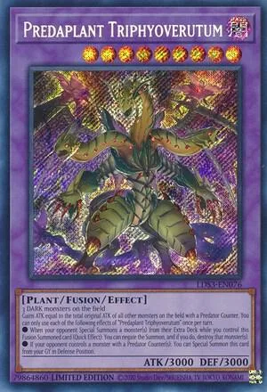 Predaplant Triphyoverutum LDS3-EN076 Yu-Gi-Oh card from Legendary Duelists: Season 3