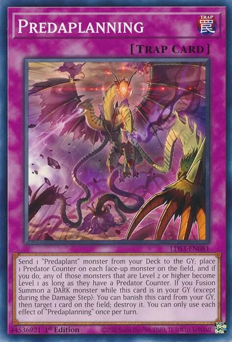 Predaplanning LDS3-EN081 Yu-Gi-Oh card from Legendary Duelists: Season 3