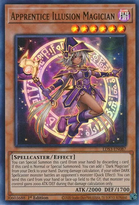 Apprentice Illusion Magician LDS3-EN087 Yu-Gi-Oh card from Legendary Duelists: Season 3