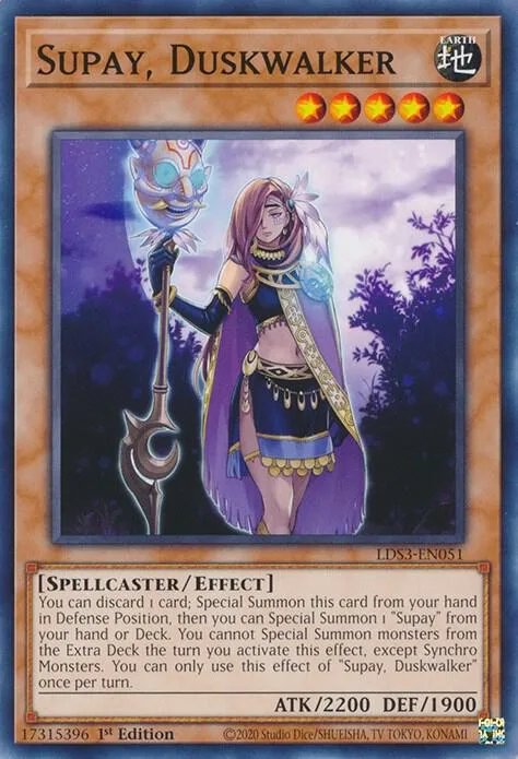 Supay, Duskwalker LDS3-EN051 Yu-Gi-Oh card from Legendary Duelists: Season 3