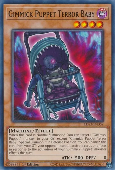 Gimmick Puppet Terror Baby LDS3-EN062 Yu-Gi-Oh card from Legendary Duelists: Season 3
