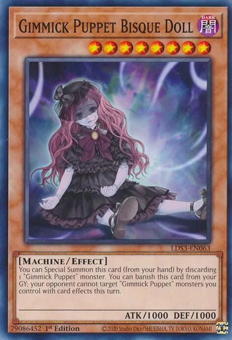 Gimmick Puppet Bisque Doll LDS3-EN063 Yu-Gi-Oh card from Legendary Duelists: Season 3