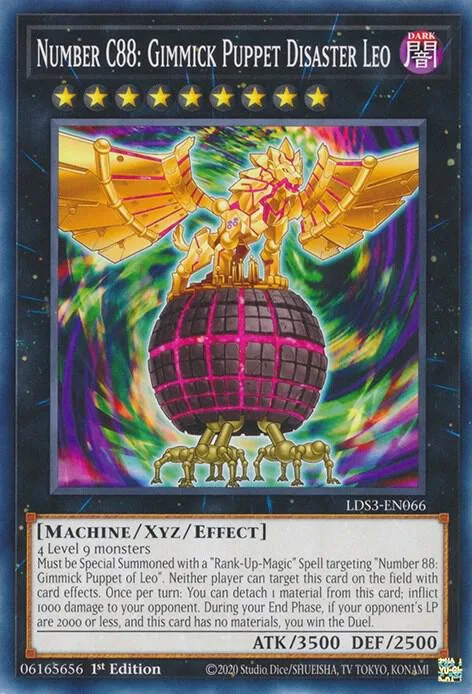 Number C88: Gimmick Puppet Disaster Leo LDS3-EN066 Yu-Gi-Oh card from Legendary Duelists: Season 3