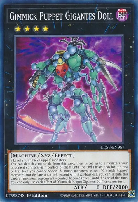 Gimmick Puppet Gigantes Doll LDS3-EN067 Yu-Gi-Oh card from Legendary Duelists: Season 3